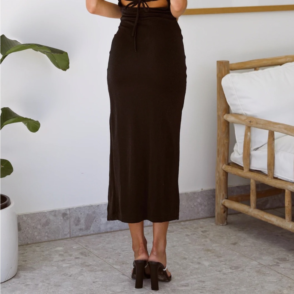 Hello Molly Chic Black Midi Dress